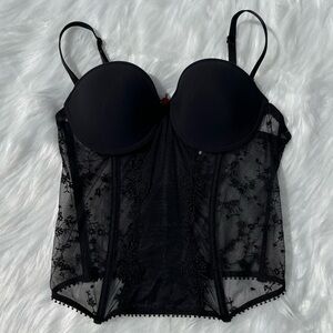 3/$30 Sheer Floral Corset